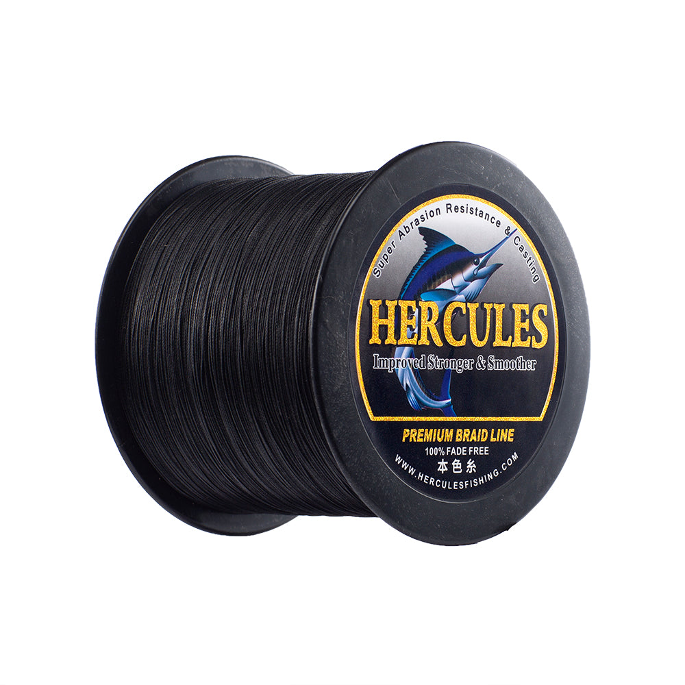 HERCULES Black Fade Free Fishing Line 8 Strands 10LB-120LB PE Braided Fishing Line