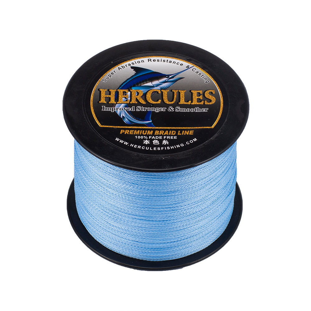 HERCULES Blue fade free fishing line 4 Strands 6LB-100LB PE Braided Fishing Line