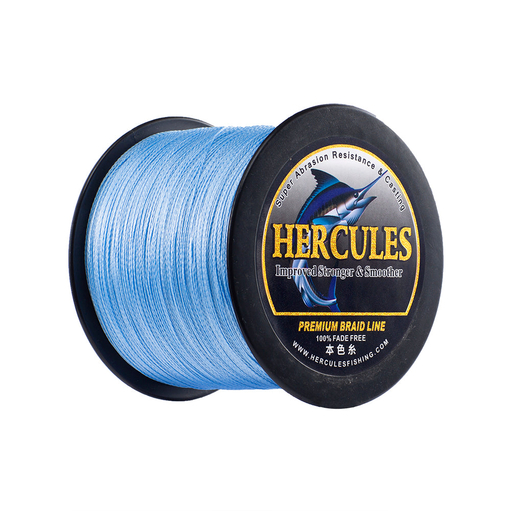 HERCULES Blue fade free fishing line 4 Strands 6LB-100LB PE Braided Fishing Line