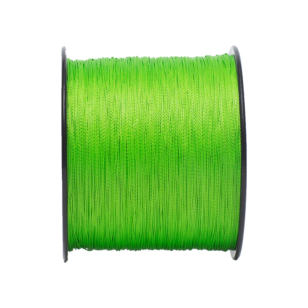 HERCULES Fluo Green fade free fishing line 4 Strands 6LB-100LB PE Braided Fishing Line