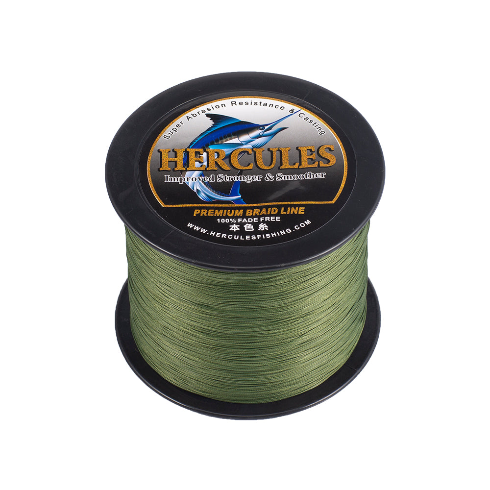 HERCULES Green Fade Free Fishing Line 8 Strands 10LB-120LB PE Braided Fishing Line