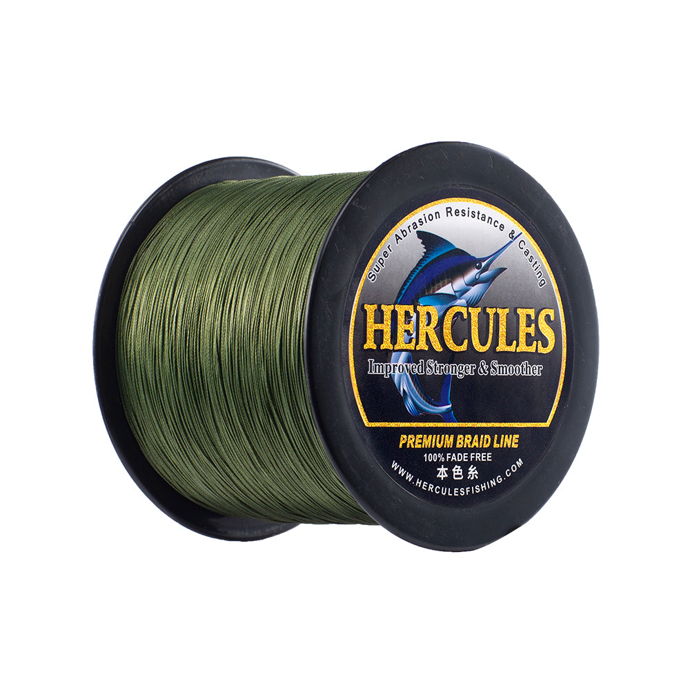 HERCULES Green Fade Free Fishing Line 8 Strands 10LB-120LB PE Braided Fishing Line