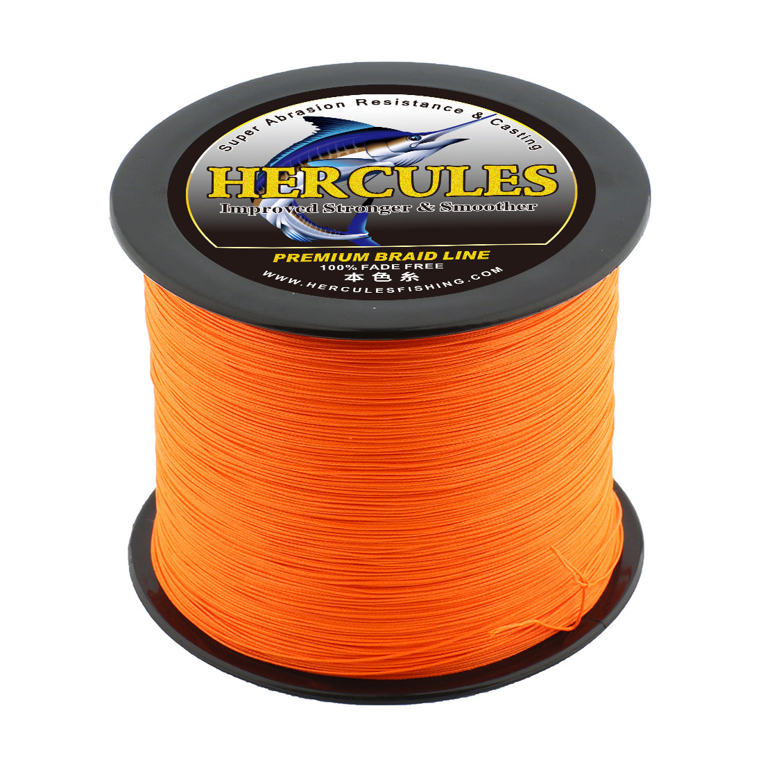HERCULES Orange Fade Free Fishing Line 8 Strands 10LB-120LB PE Braided Fishing Line