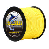 HERCULES Yellow fade free fishing line 4 Strands 6LB-100LB PE Braided Fishing Line