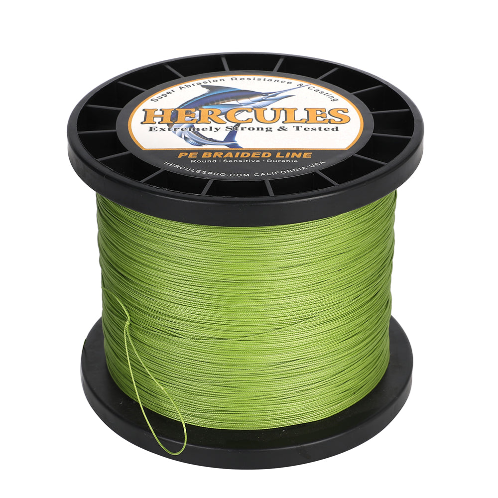 1000M 1094Yds Army Green 10lb-420lb HERCULES PE Braided Fishing Line 12 Strands