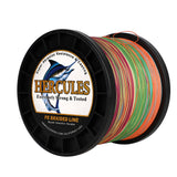 1000M 1094Yds Multicolor 10lb-420lb HERCULES PE Braided Fishing Line 12 Strands