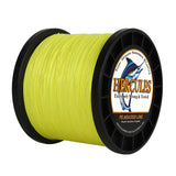 1000M 1094Yds Fluo Yellow 10lb-420lb HERCULES PE Braided Fishing Line 12 Strands