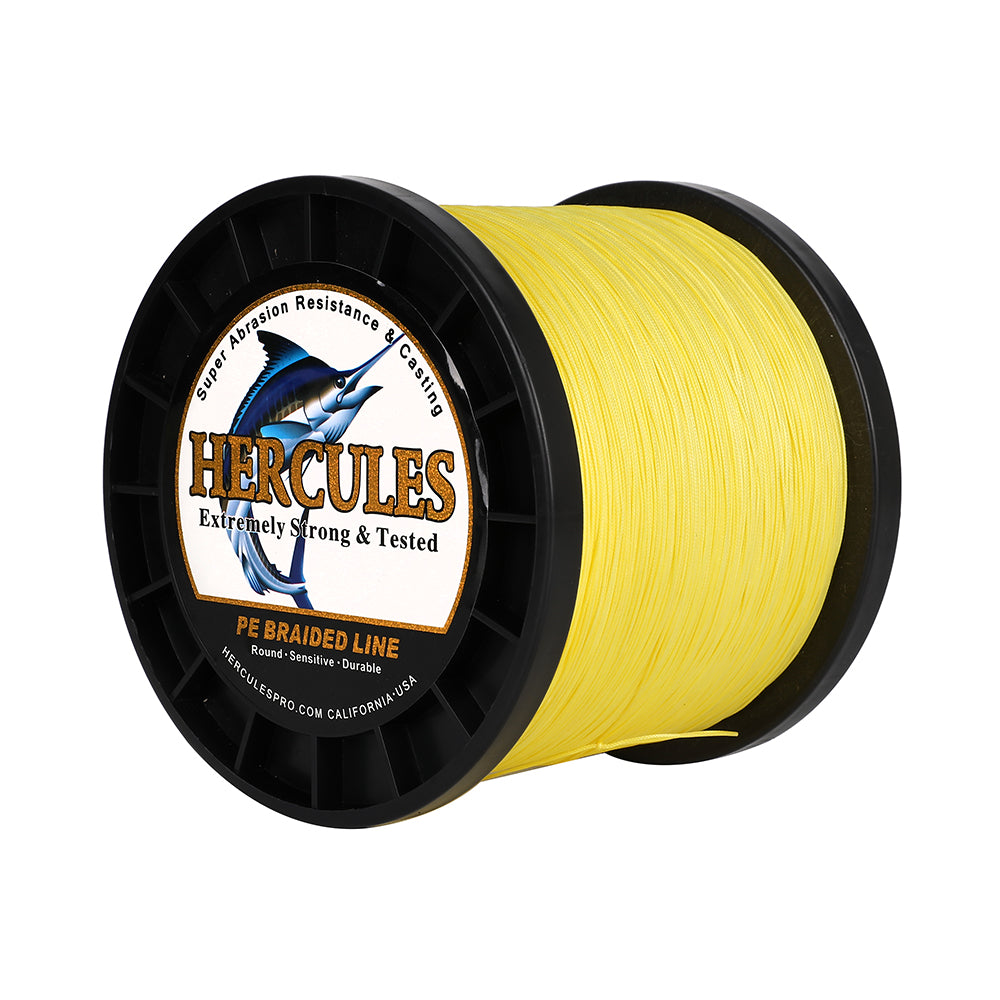 500M 547Yds Yellow 10lb-420lb HERCULES PE Braided Fishing Line 12 Strands