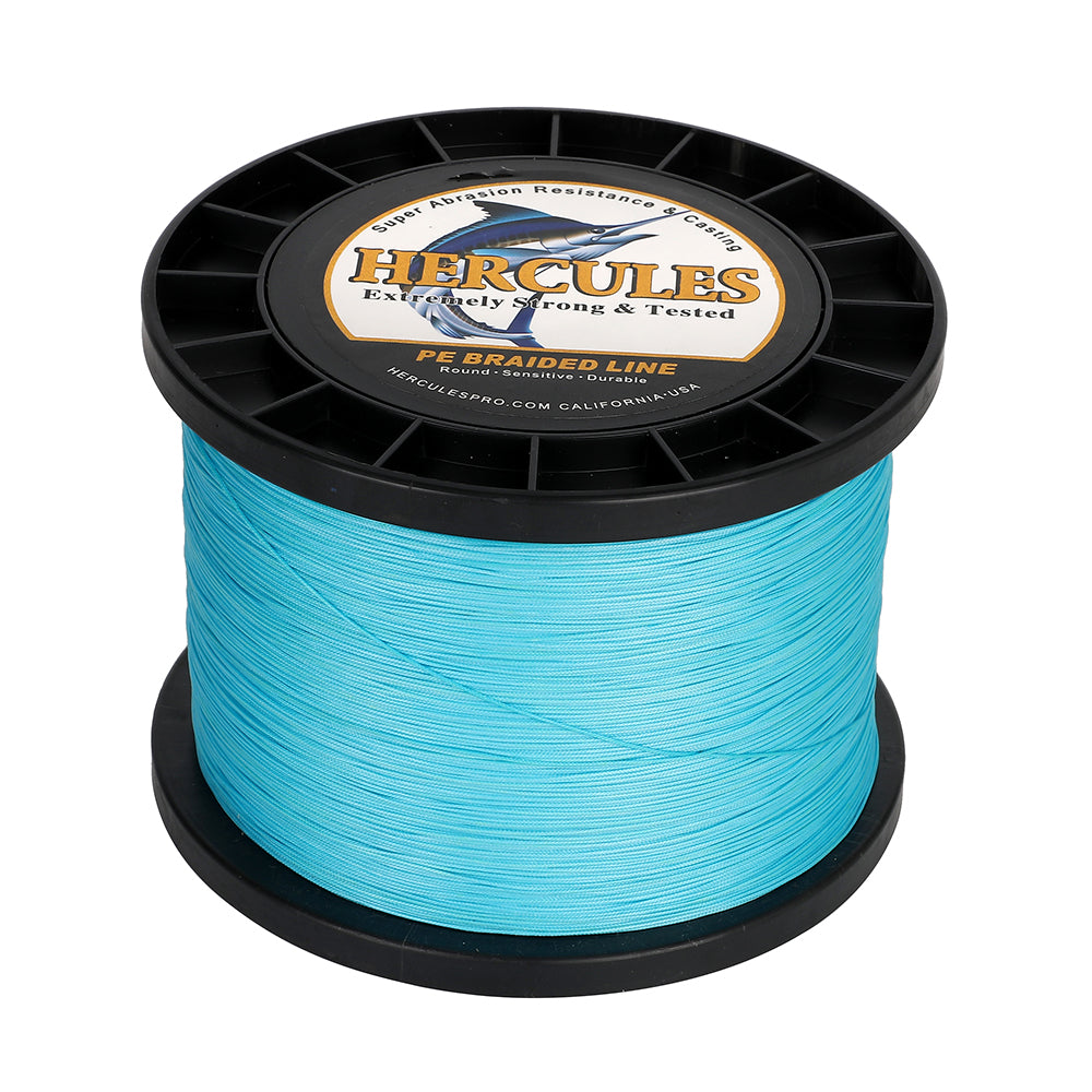 1000M 1094Yds Blue 10lb-420lb HERCULES PE Braided Fishing Line 12 Strands