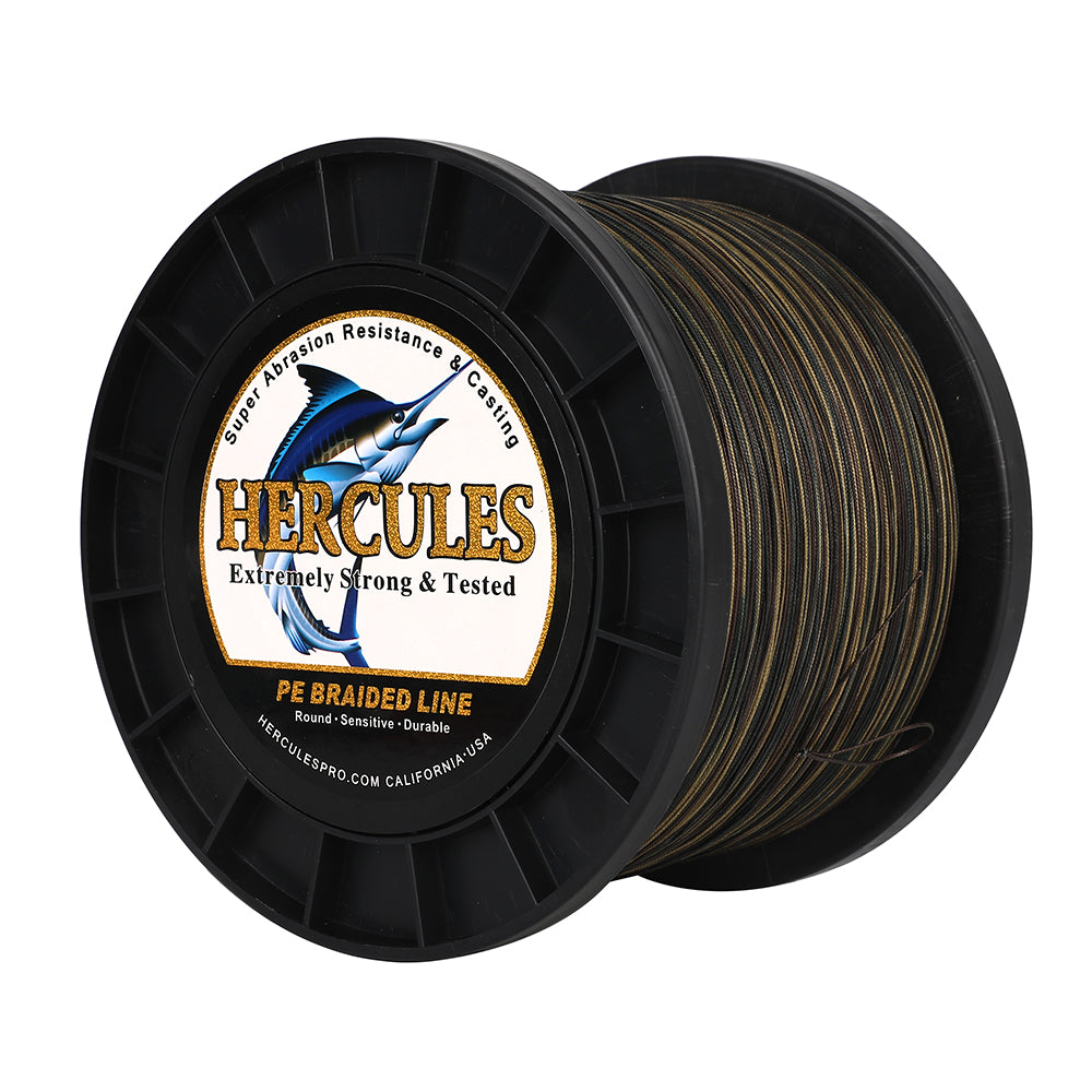 1000M 1094Yds Camouflage 10lb-420lb HERCULES PE Braided Fishing Line 12 Strands