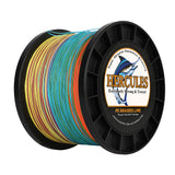 2000M 2187Yds Multicolor 10lb-250lb HERCULES PE Braided Fishing Line 12 Strands