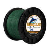 1500M 1640Yds Green 10lb-420lb HERCULES PE Braided Fishing Line 12 Strands