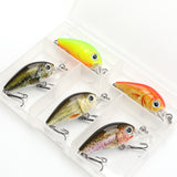 HERCULES Mini Crank Baits 4,5 cm 3,5 g 5 pezzi con scatola in PP