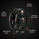 HERCULES Fly Fishing Reel CNC-machined Aluminum Alloy