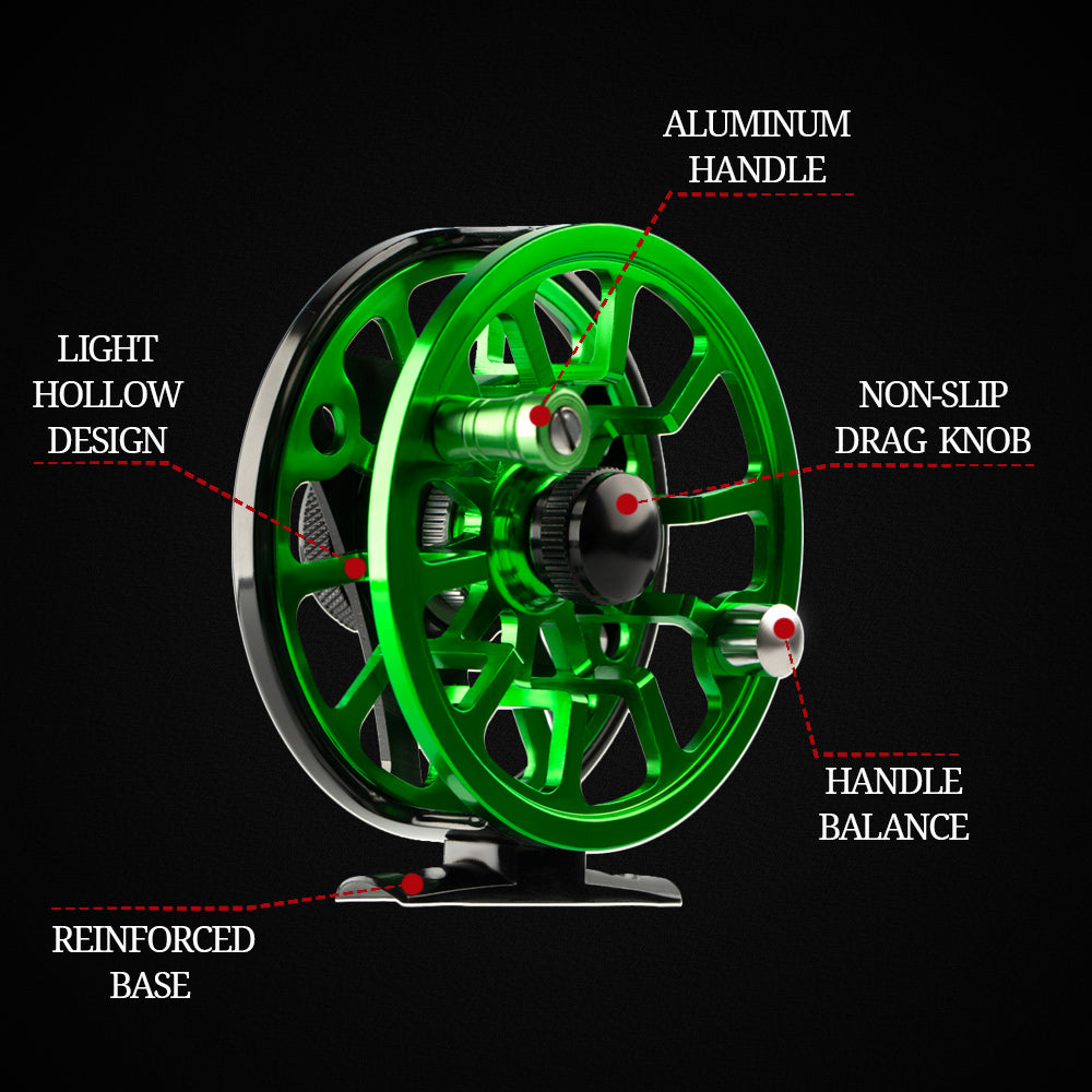 HERCULES Fly Fishing Reel CNC-machined Aluminum Alloy