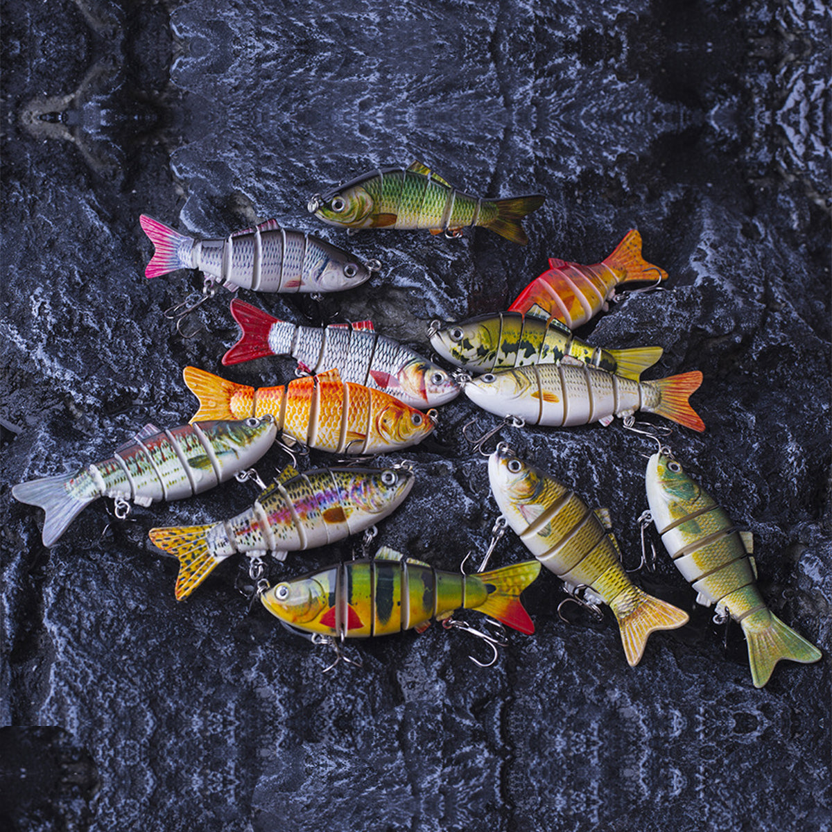 HERCULES Multi Jointed Swimbaits Fishing Lures 6-Jointed Baits