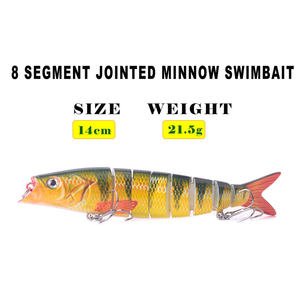 HERCULES Multi Jointed 8-Jointed Swimbaits Sinking Lures