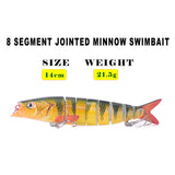 HERCULES Multi Jointed 8-Jointed Swimbaits Sinking Lures