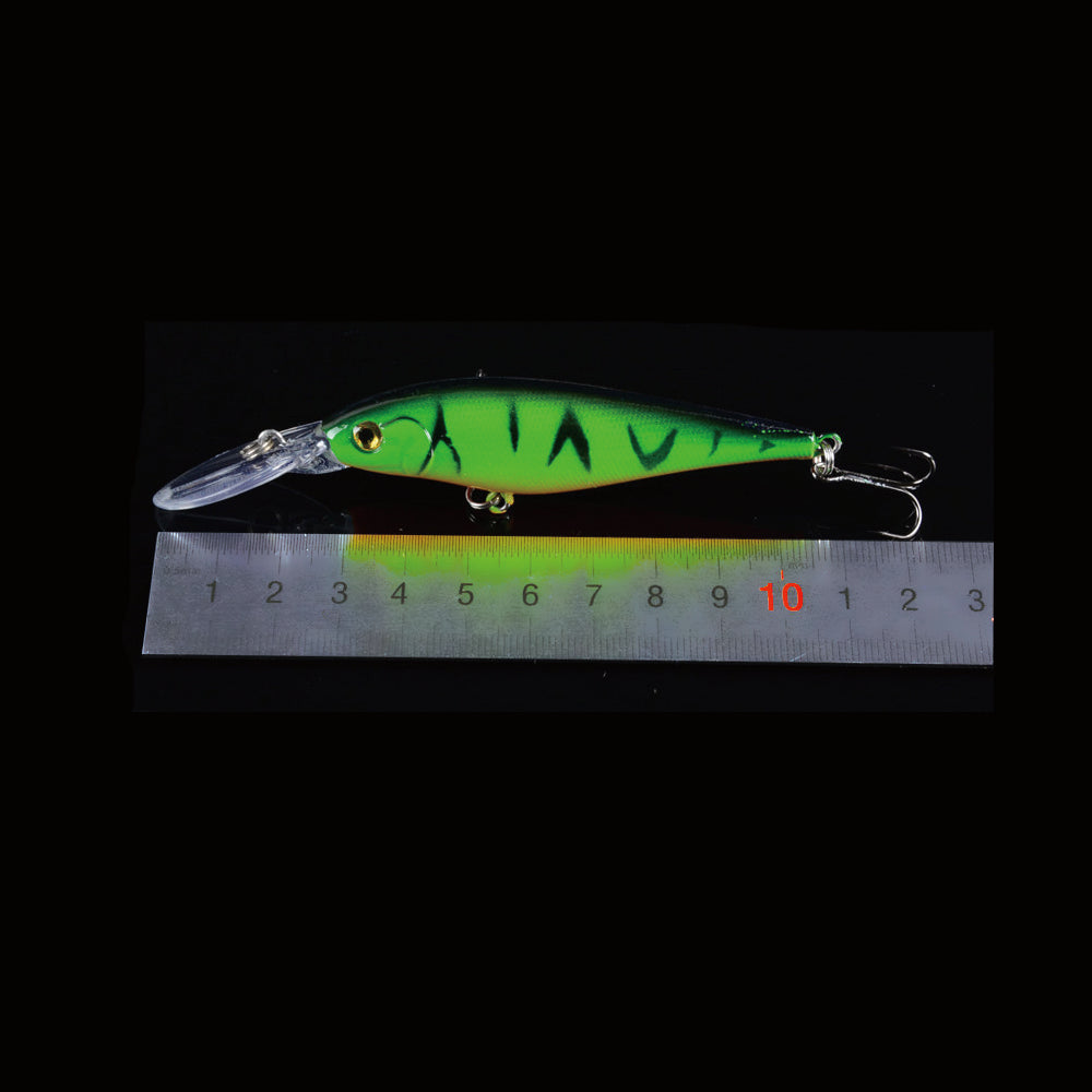 HERCULES Shallow Deep Diving Swimbait Minnow Fishing Lures(pack of 10)