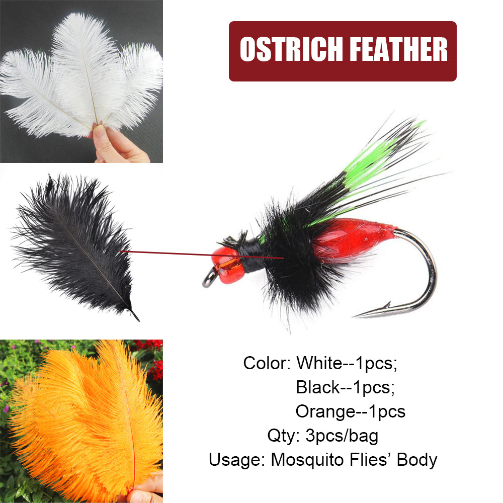 Fly Tying Material Set Feather and Dubbing Starter Kit