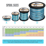 1000M 1094Yds Camo Blue 6lb-100lb HERCULES PE PE Braided Fishing Line 4 Strands