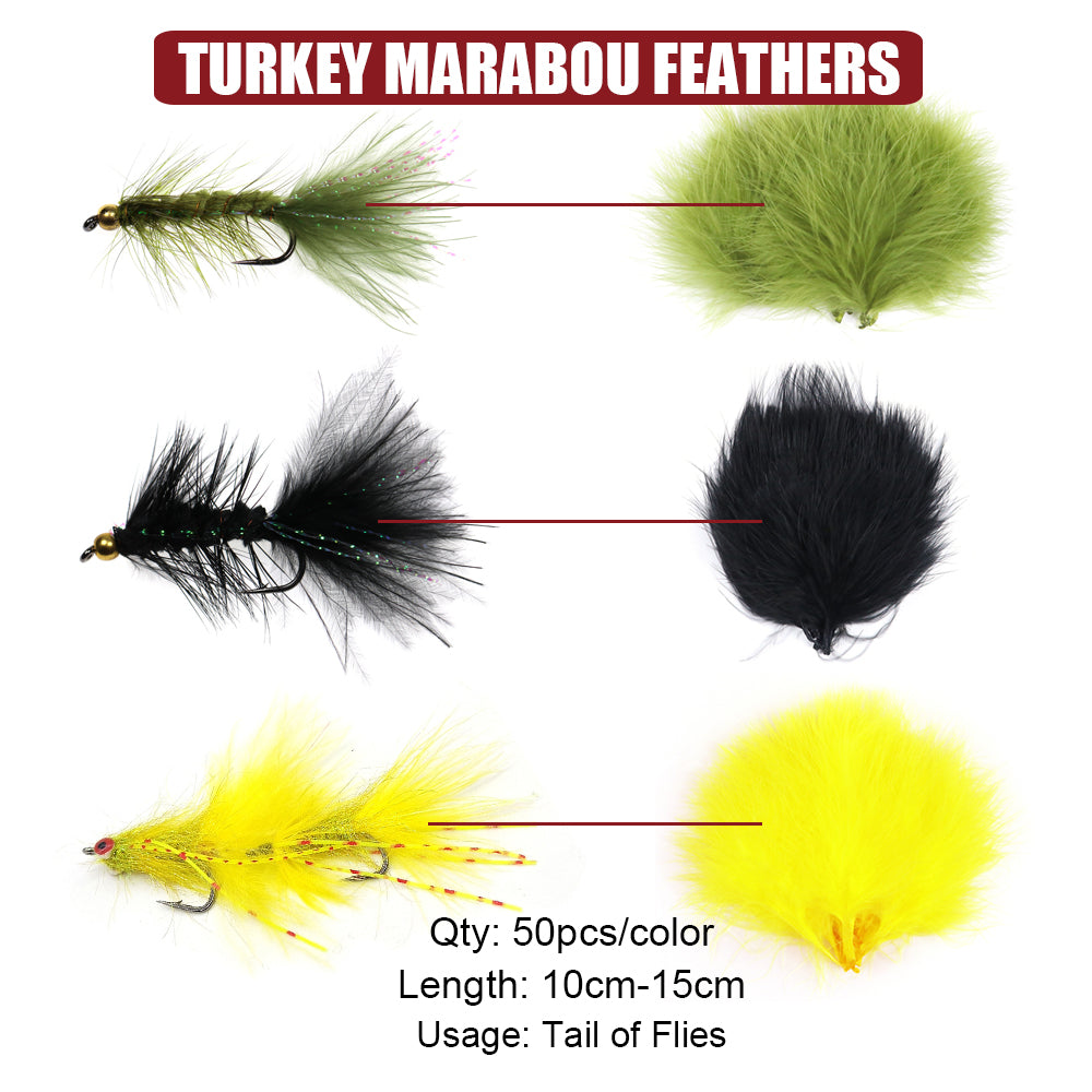 Fly Tying Material Set Feather and Dubbing Starter Kit