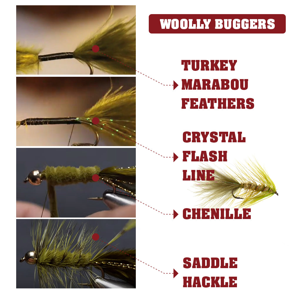 Fly Tying Material Set Feather and Dubbing Starter Kit