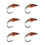 HERCULES Sturdy Realistic Nymph Scud Flies, Fly Fishing Lures, Wet Flies