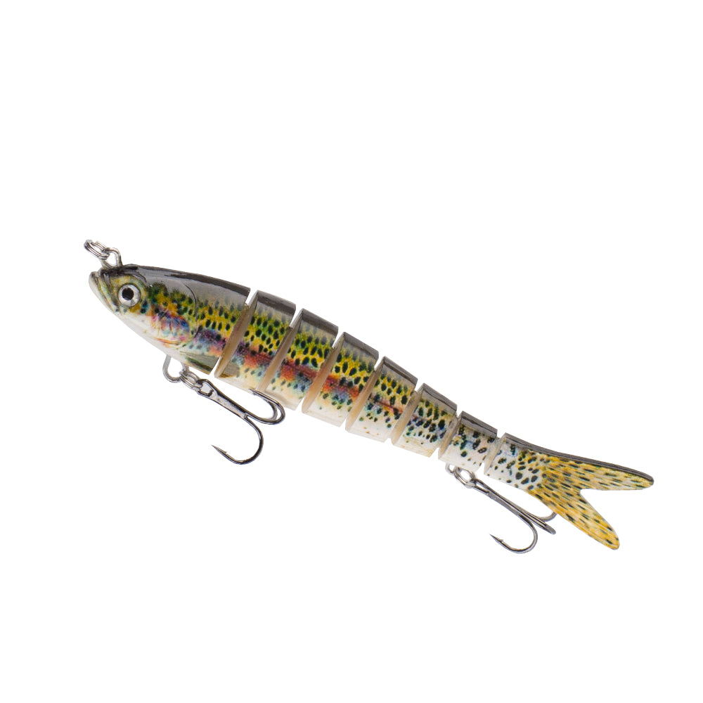 HQRP Trout Fishing Bait Fresh-Water Lakes Fish Lure Jointed Multi-Section  Slow Sinking Glide Tackle