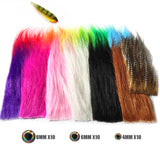 HERCULES 13 Packs Fly Tying Craft Fur Materials with 30 3D-Eyes for free