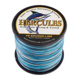 HERCULES Camo Blue Braided Fishing Line