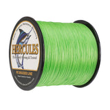 Ligne de pêche tressée HERCULES PE, vert Fluorescent, 2000M, 2187Yds, 10lb-200lb, 8 brins