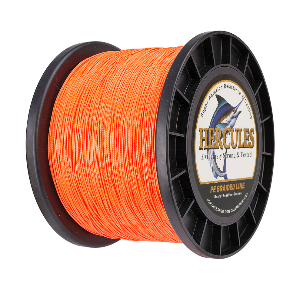 1500M 1640Yds Orange 10lb-200lb HERCULES PE Braided Fishing Line 8 Str – HERCULES Fishing 1500M 1640Yds Orange 10lb-200lb HERCULES PE Braided Fishing Line 8 Str – HERCULES Fishing