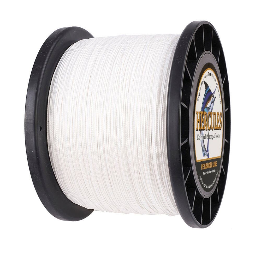 1500M 1640Yds White 10lb-200lb HERCULES PE Braided Fishing Line 8 Stra – HERCULES Fishing