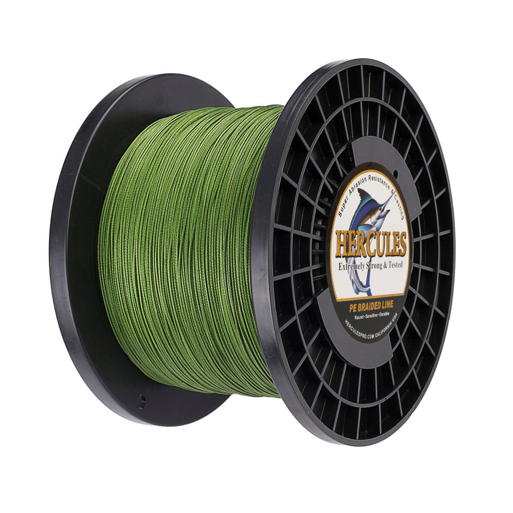 Hercules Braided Fishing Line 9 Strands 300m Braid Wire Super PE Strong  Strength Fish Line 10LB-320 LB 15 Color Multifilament Color: Orange, Line  Number: 0.6
