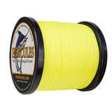 1500M 1640Yds amarillo fluorescente 10lb-200lb HERCULES PE hilo de pescar trenzado 8 hebras