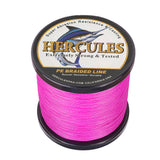 HERCULES Pink Braided Fishing Line