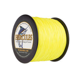 1500M 1640Yds amarillo fluorescente 6lb-100lb HERCULES PE hilo de pescar trenzado 4 hebras