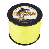 HERCULES Fluorescent Yellow Braided Fishing Line