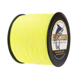 Ligne de pêche tressée HERCULES PE, jaune Fluorescent, 2000M, 2187Yds, 10lb-200lb, 8 brins