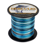 HERCULES Camo Blue Braided Fishing Line