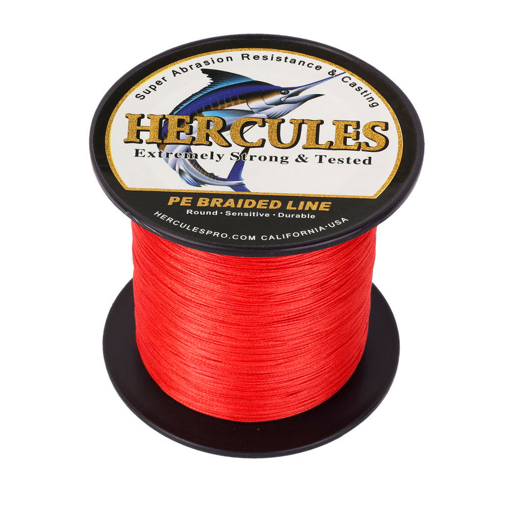 100M 109Yds Red 10lb-300lb HERCULES PE Braided Fishing Line 8 Strands 100M 109Yds Red 10lb-300lb HERCULES PE Braided Fishing Line 8 Strands