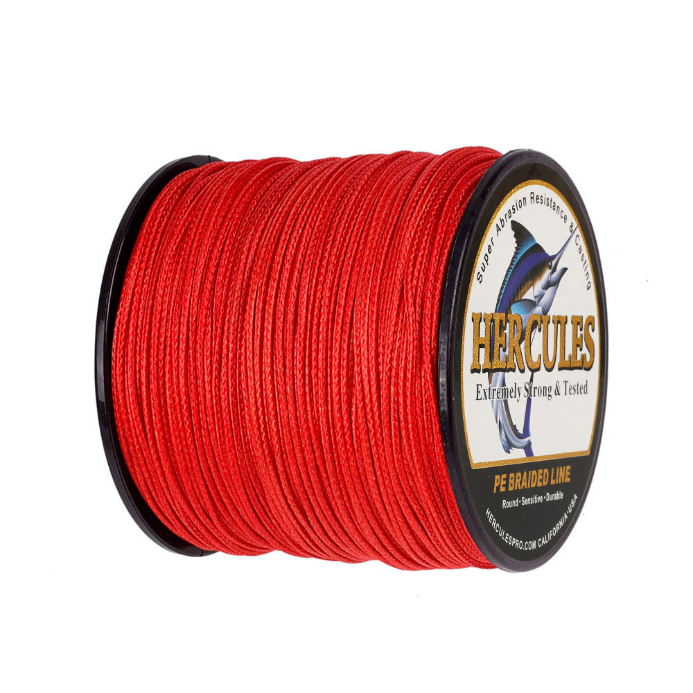 who makes hercules braided fishing line 100M 109Yds Red 10lb-300lb HERCULES PE Braided Fishing Line 8 Strands – HERCULES Fishing