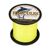 HERCULES Fluorescent Yellow Braided Fishing Line