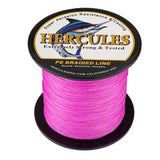 HERCULES Pink Braided Fishing Line