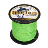 100M 109Yds verde fluorescente 10lb-300lb HERCULES PE hilo de pescar trenzado 8 hebras