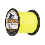100M 109Yds amarillo fluorescente 10lb-300lb HERCULES PE hilo de pescar trenzado 8 hebras