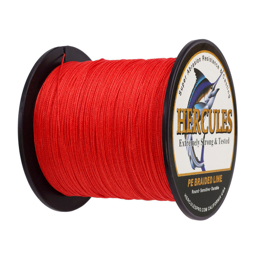 red braided fishing line 100M 109Yds Red 10lb-300lb HERCULES PE Braided Fishing Line 8 Strands – HERCULES Fishing
