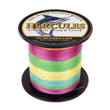 100M 109Yds Mehrfarbig 6lb-100lb HERCULES PE geflochtene Angelschnur 4 Stränge - 6 lb/2,7 kg 0,08 mm