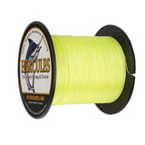 100M 109Yds amarillo fluorescente 6lb-100lb HERCULES PE hilo de pescar trenzado 4 hebras